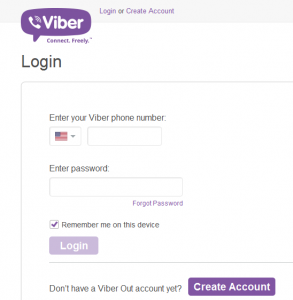 viber desktop login