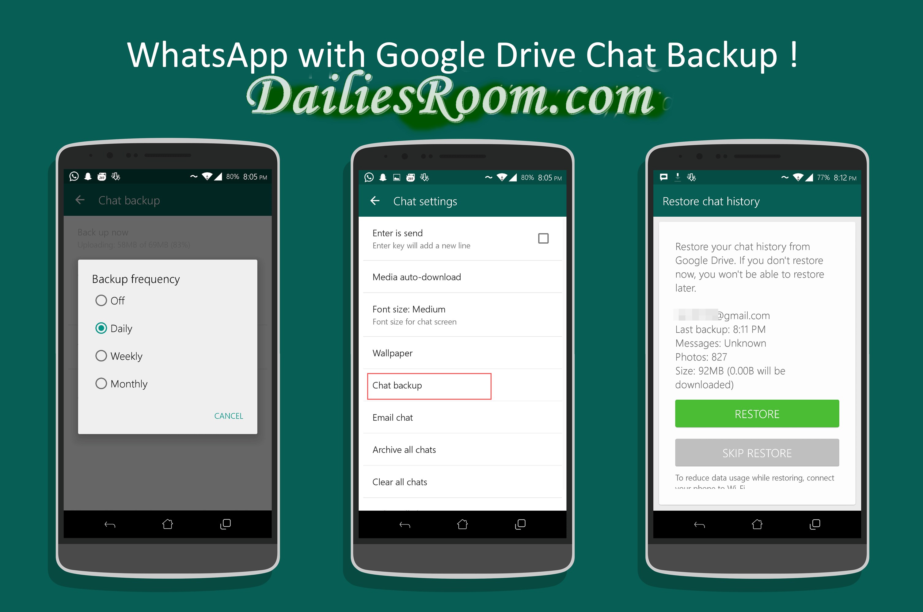 how to download google drive whatsapp backup to pc