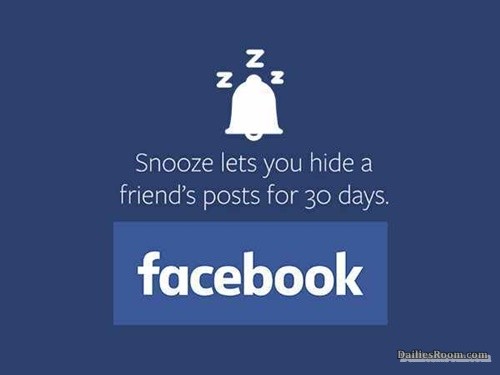 facebook snooze